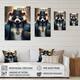 Designart 'Panda Gangster In NYC III' Animals Canvas Wall Art - Bed ...