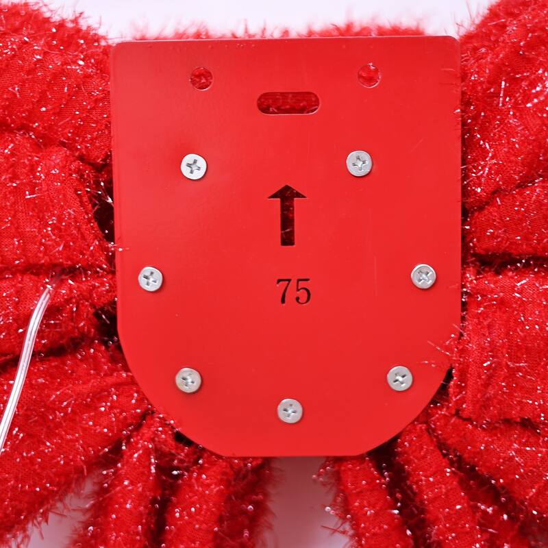 LED Lighted Bow Christmas Wall Decoration - 30"