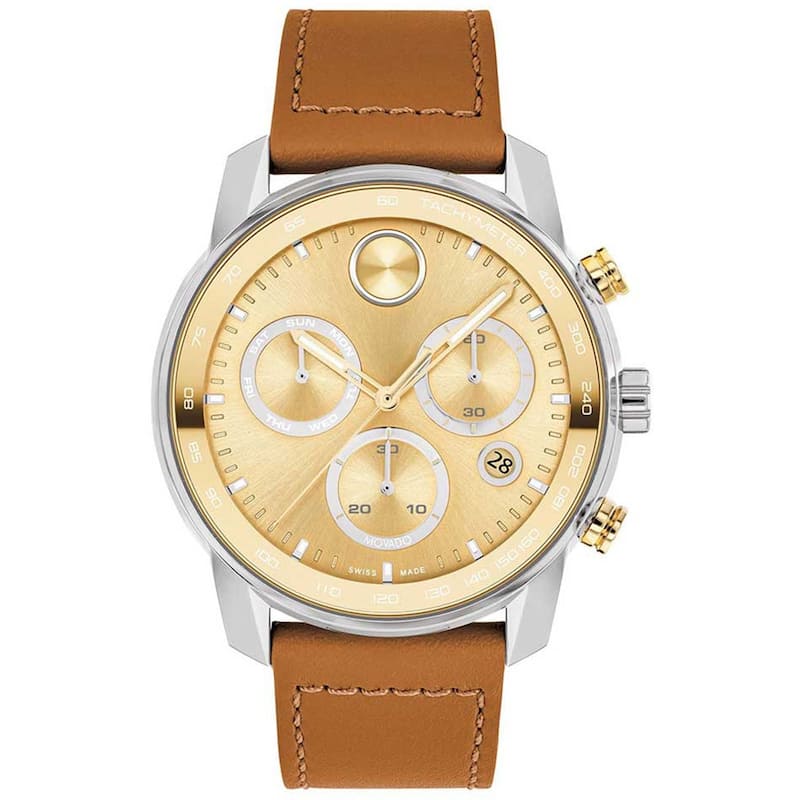 Movado Men's Bold Verso Gold Dial Watch - 3600908 - 6 (36)