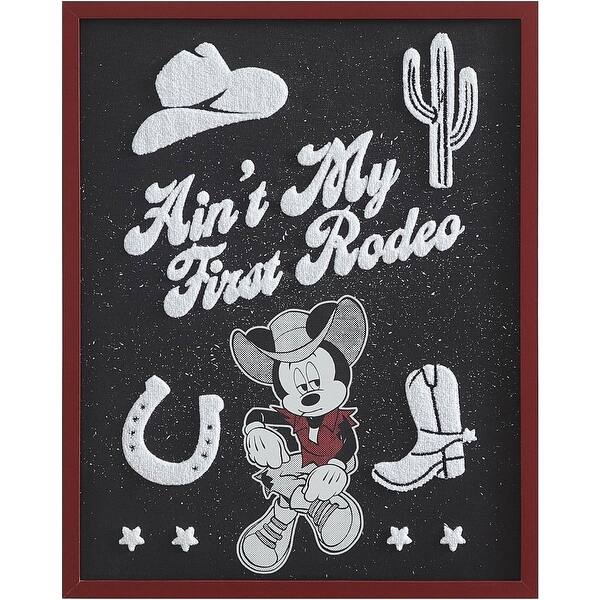 slide 2 of 4, Disney Mickey Mouse Western Tufted Wall Art