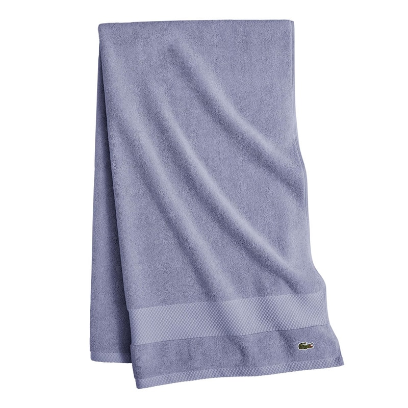 Lacoste Heritage Supima 100% Cotton Bath Towel - Light Denim