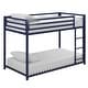 preview thumbnail 9 of 19, Twin Over Twin Modern Low Hight Bunk Bed with Metal Frame