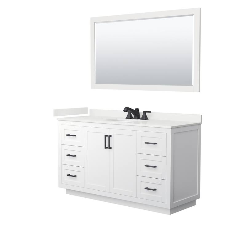 Wyndham Collection WCF292960S-QTZ-US3M58 Miranda 60" Free Standing