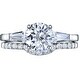 preview thumbnail 3 of 3, 1.5 Carat Moissanite Solitaire Engagement Ring Wedding Band Bridal Set in Sterling Silver