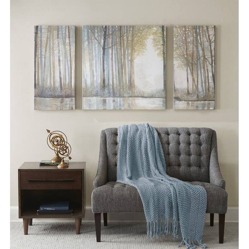 Gracie Mills Louise Tranquil Sorbet Sky Gel Coat Canvas