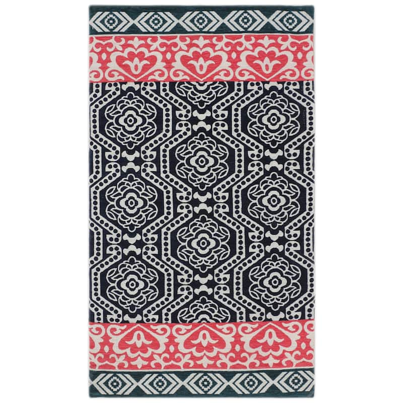 RugSmith Multi Colorblock Geometric Anti-Fatigue Kitchen Mat, 20" x 36" - 20" x 36"