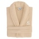 preview thumbnail 23 of 77, Authentic Hotel Spa Unisex Turkish Cotton Terry Cloth Bath Robe with single letter White Bookman Monogram. L/XL - S