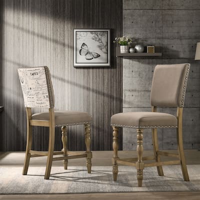 Set of 2 Counter Height Dining Chair