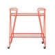 preview thumbnail 9 of 58, Rosa Mid-Century 2-Teir Rolling Metal Bar Cart