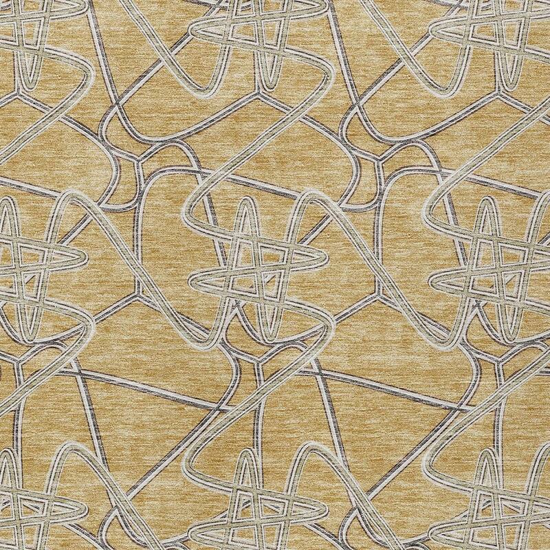 HomeRoots Geometric Contemporary Rectangle Outdoor Rug