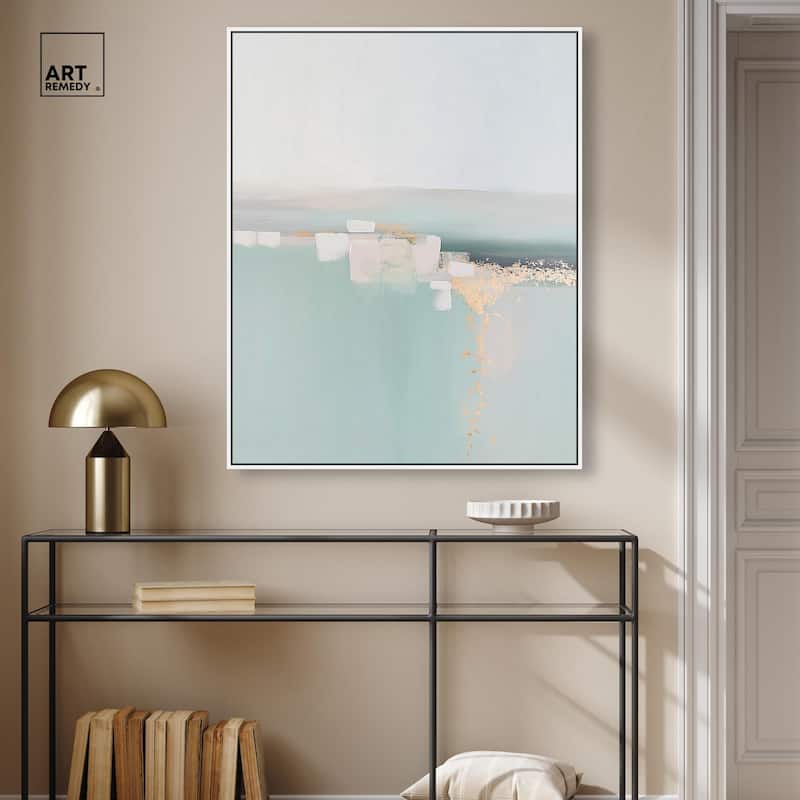 Shimmering Calm Canvas by Art Remedy