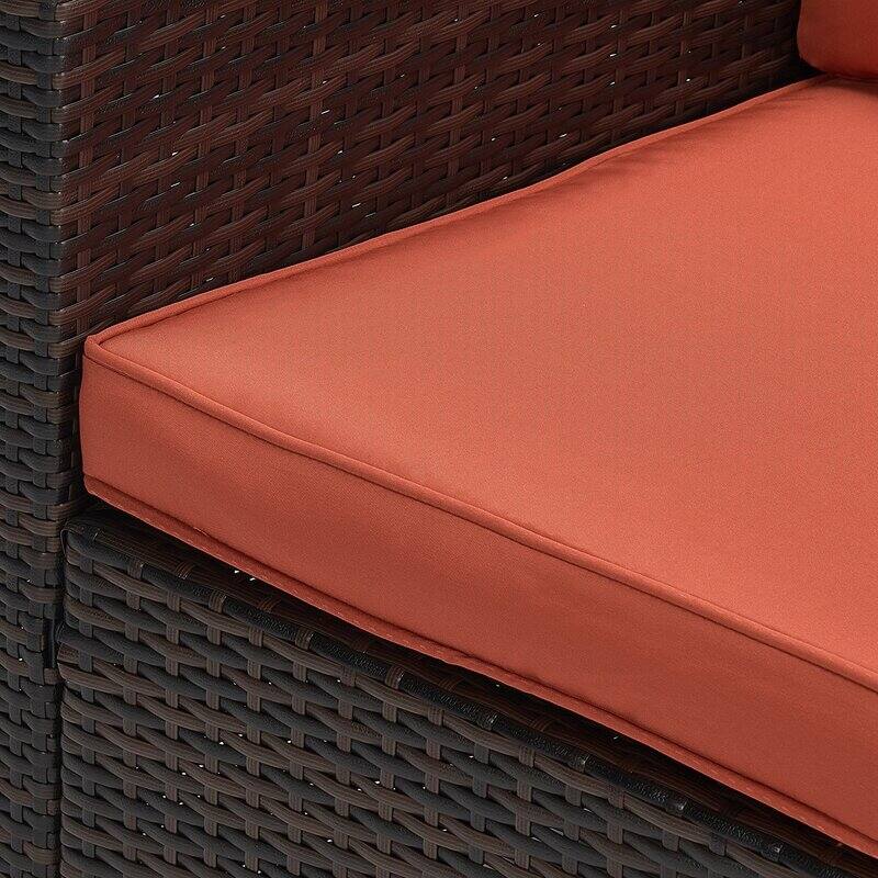 6-Piece Wicker Outdoor Patio Conversation Set
