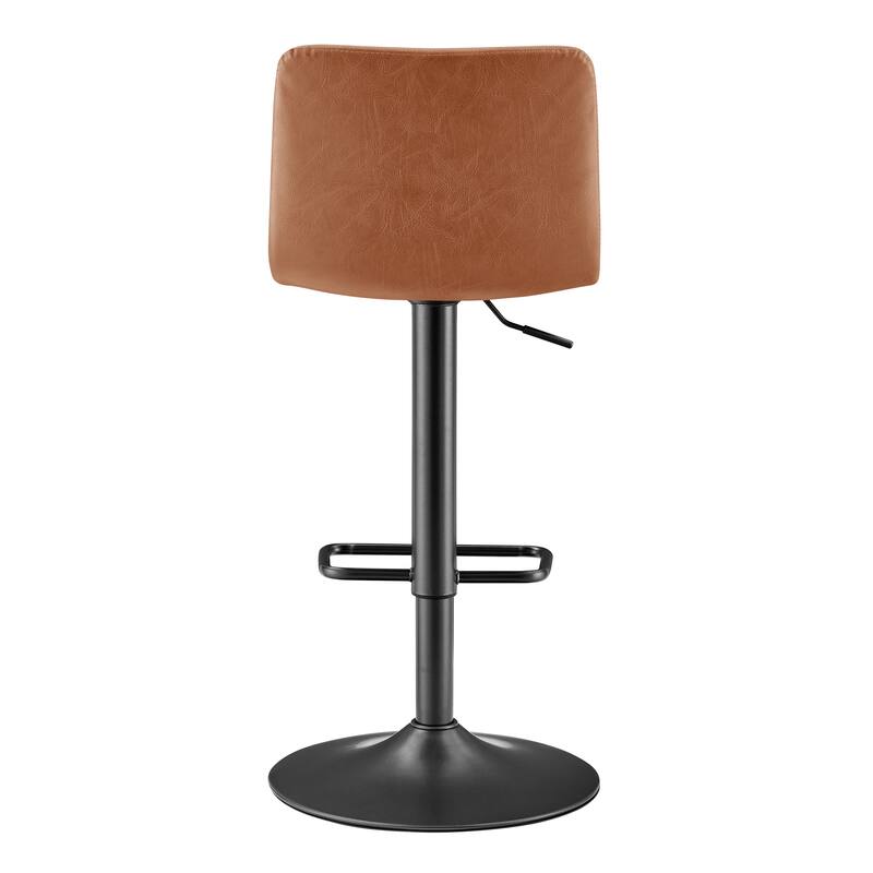 NPD Furniture Bruce Faux Leather Gaslift Bar Stool (Set of 2)