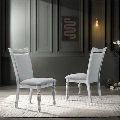 Modern 2 Piece Soft Padded Swivel Leg Dining Chair with Cushions, Backrests for Dining Rooms Kitchens Bedrooms Living Rooms