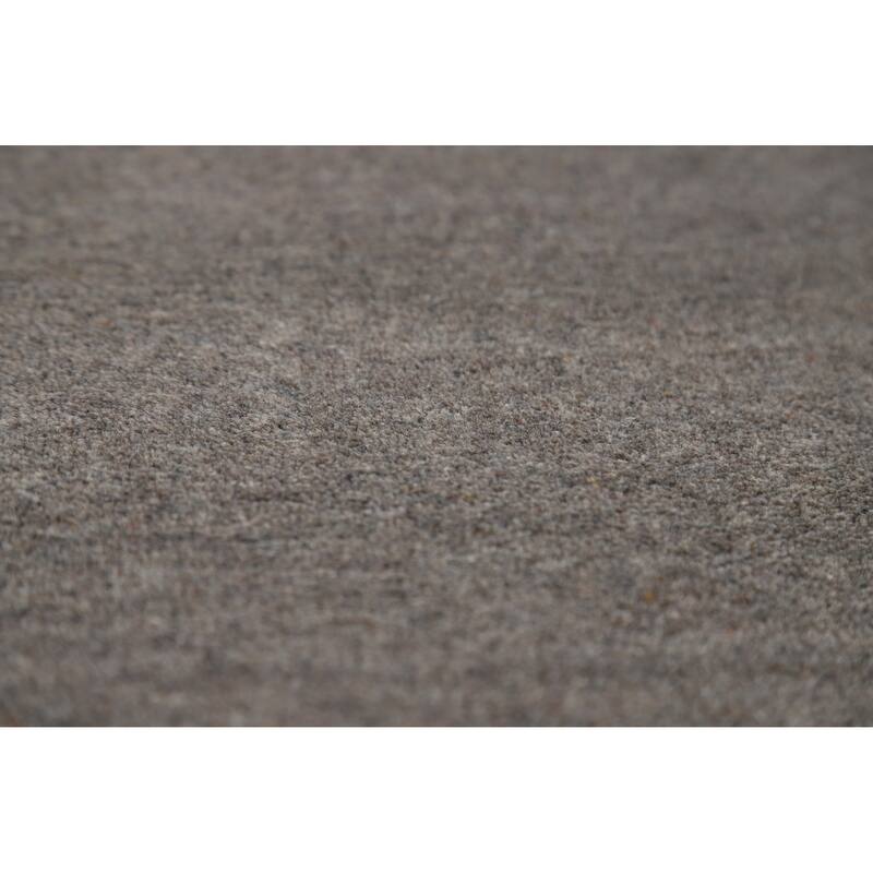 Gray Gabbeh Oriental Area Rug Hand-Knotted Wool Carpet - 8'1" x 9'9"