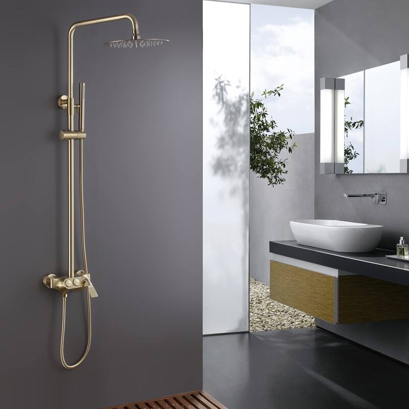 Exposed Bathroom Shower Combo