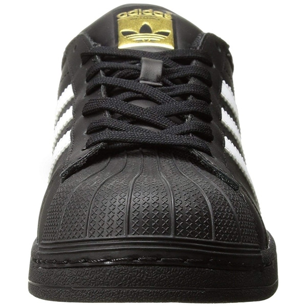 adidas mens black leather shoes