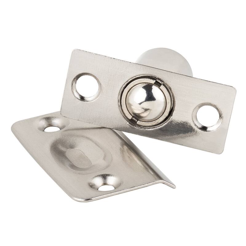 Sure-Loc BC1 15 3/4" Diameter Ball Catch with 2-1/4" Tall Square - Satin Nickel