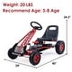 preview thumbnail 10 of 8, 4 Wheels Kids Ride On Pedal Powered Bike Go Kart Racer Car Outdoor Play Toy-Red - 41.5" x 23.2" x 24.4" (L x W x H)