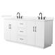 Option White / White Quartz Top / Matte Black Hardware