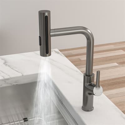 360° Pull-Down Kitchen Faucet with 4 Spray Modes