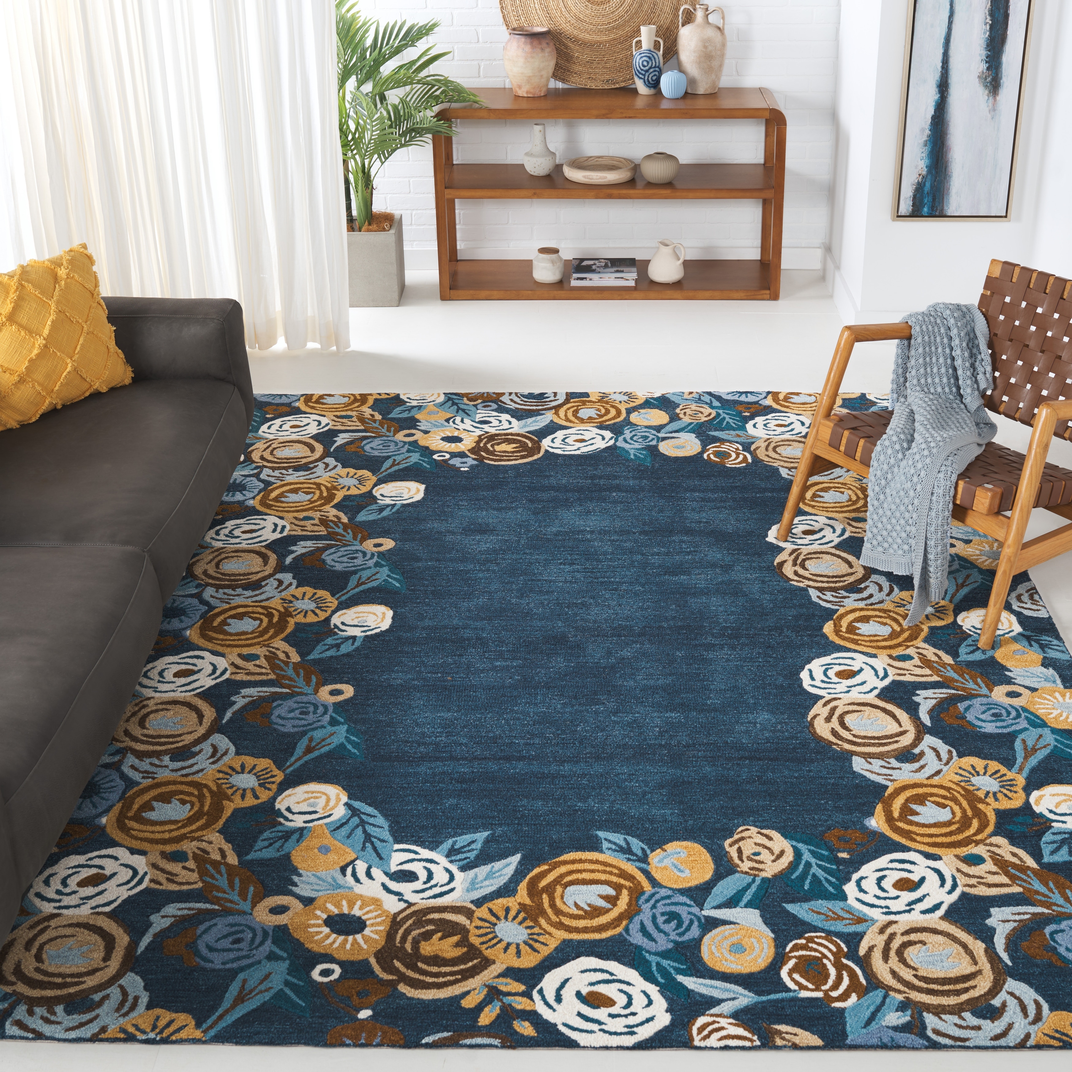 SAFAVIEH Handmade Chelsea Pietie French Country Floral Wool Rug