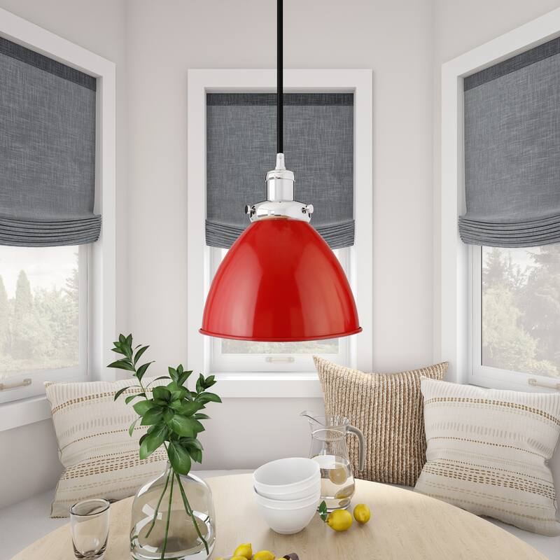 Madison 8" Wide Pendant with Metal Shade