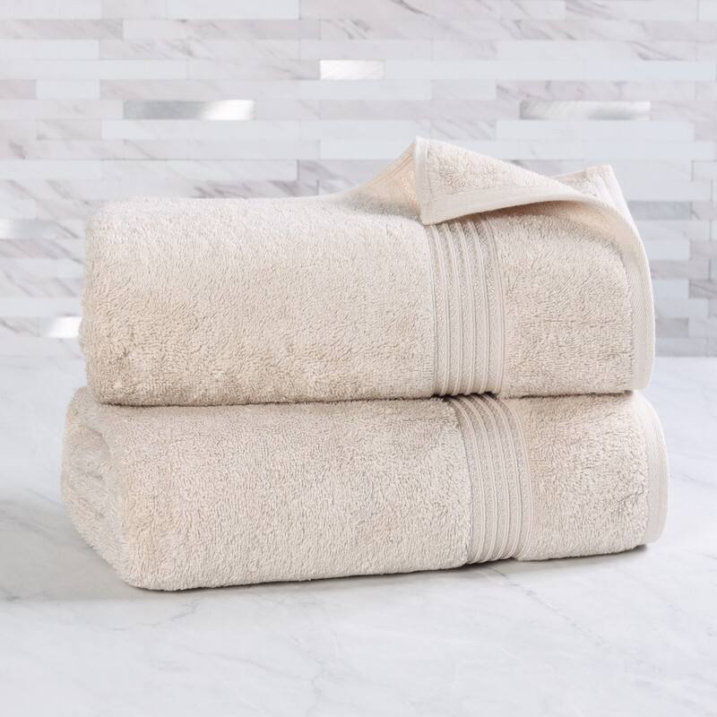 Superior Heritage Egyptian Cotton Absorbent Bath Sheet Set of 2