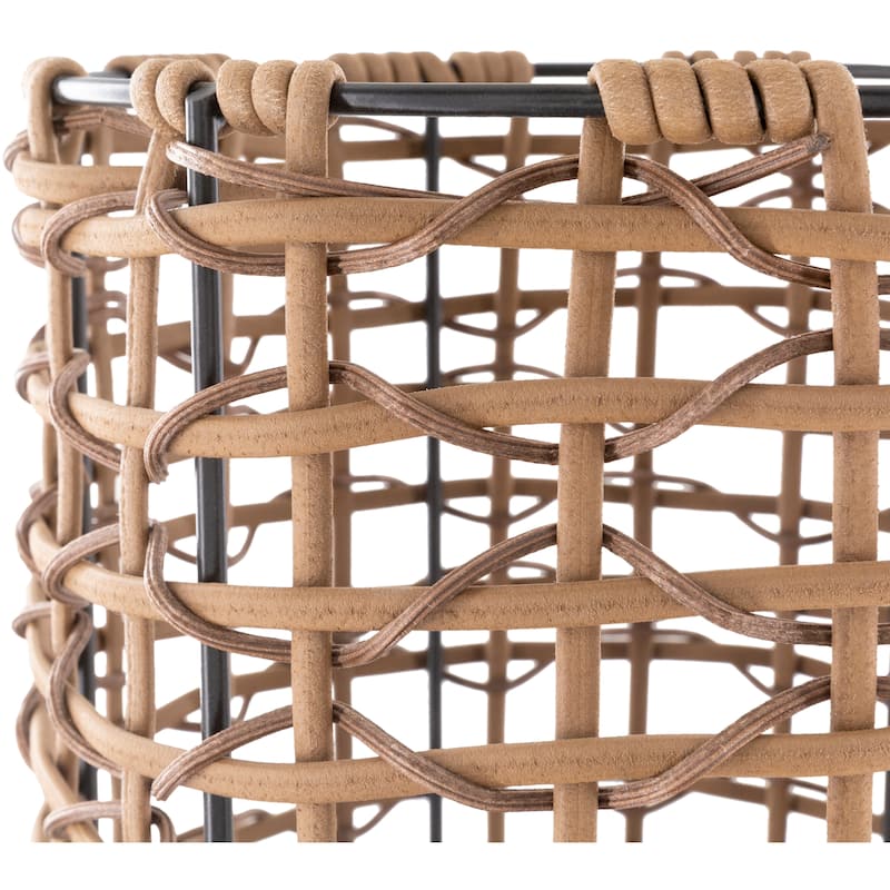 Katelin Indoor/ Outdoor Woven Floor Lamp - 53"H x 9"W x 9"D