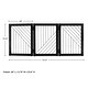 preview thumbnail 11 of 13, PETMAKER 3-Panel Foldable Pet Gate, Black - N/A