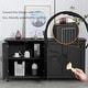 preview thumbnail 30 of 32, Kitchen Sideboard Coffee Bar Cabinet Accent Storage Cabinet