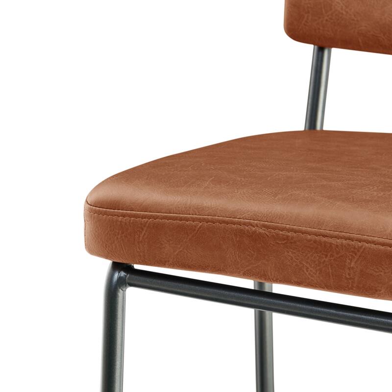 NPD Furniture Zander Faux Leather Counter Stool (Set of 4)