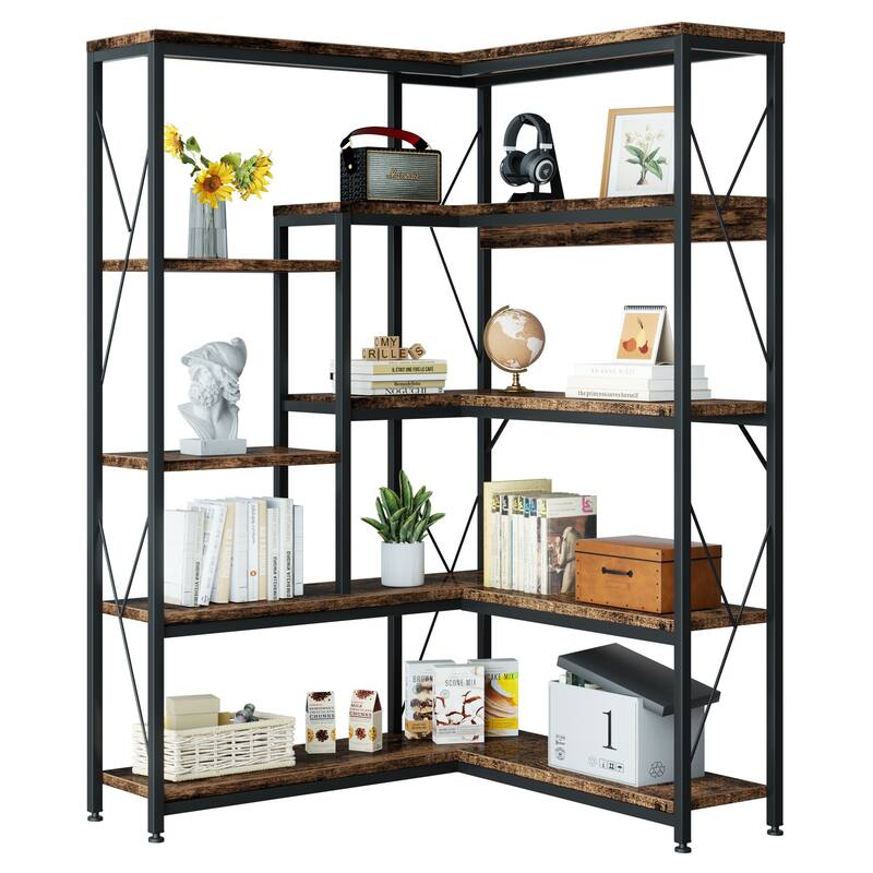 Futzca Bookshelf,Large Etagere Bookcase