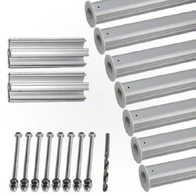 HydroTools Hexagonal Aluminum Solar Cover Reel Tube Kit - 4" x 28' - 4" x 28'