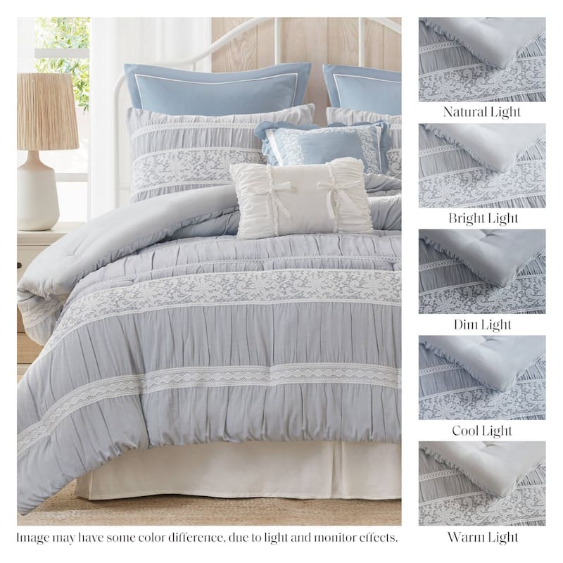 Madison Park Perryn 7 Piece Jacquard Comforter Set