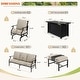 preview thumbnail 18 of 119, MAISON ARTS Outdoor Sofa Set 4/6-Piece Patio Conversation Set with 45'' Gas Fire Pit Table