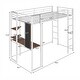 preview thumbnail 19 of 25, Merax Metal Twin Size Loft Bed with Desk, Shelves