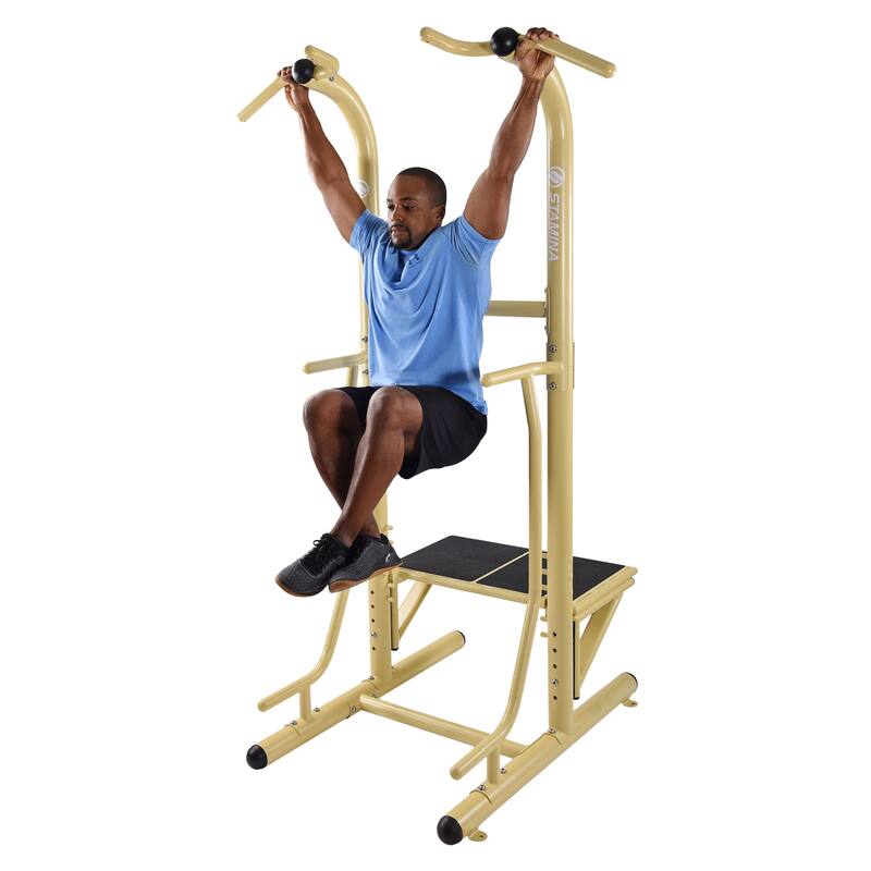 Stamina Products Outdoor Fitness Multi Use Strength Training Power Tower, Green - 88