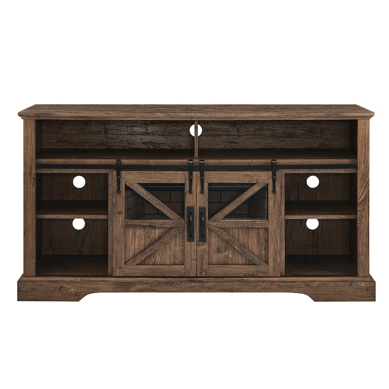 60 in. Electric Fireplace TV Stand Entertainment Center w/Door Sensor