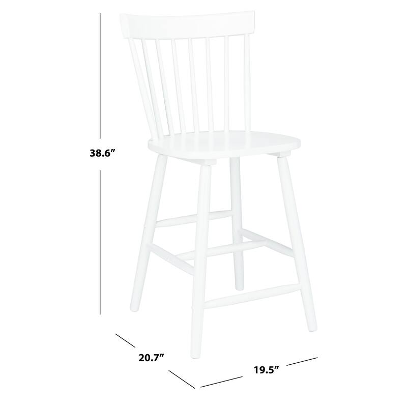 SAFAVIEH Providence 24-inch Spindle Farmhouse Counter Stools (Set of 2). - 20" W x 21" D x 39" H