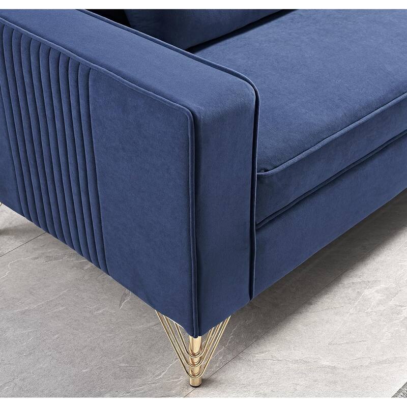 Aesthetic 85.8" Velvet Sofas for Living Room 3 Seater Sofa with Classic Modern Appeal and Luxurious Soft Comfort