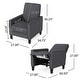 preview thumbnail 42 of 84, Darvis Fabric Recliner Club Chair by Christopher Knight Home