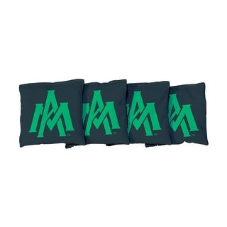 Arkansas Monticello Boll Weevils & Cotton Blossoms Black Cornhole Bags