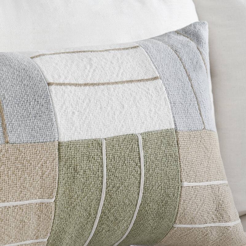 Villa by Classic Home Niya Multicolor Linen Blend Throw Pillow