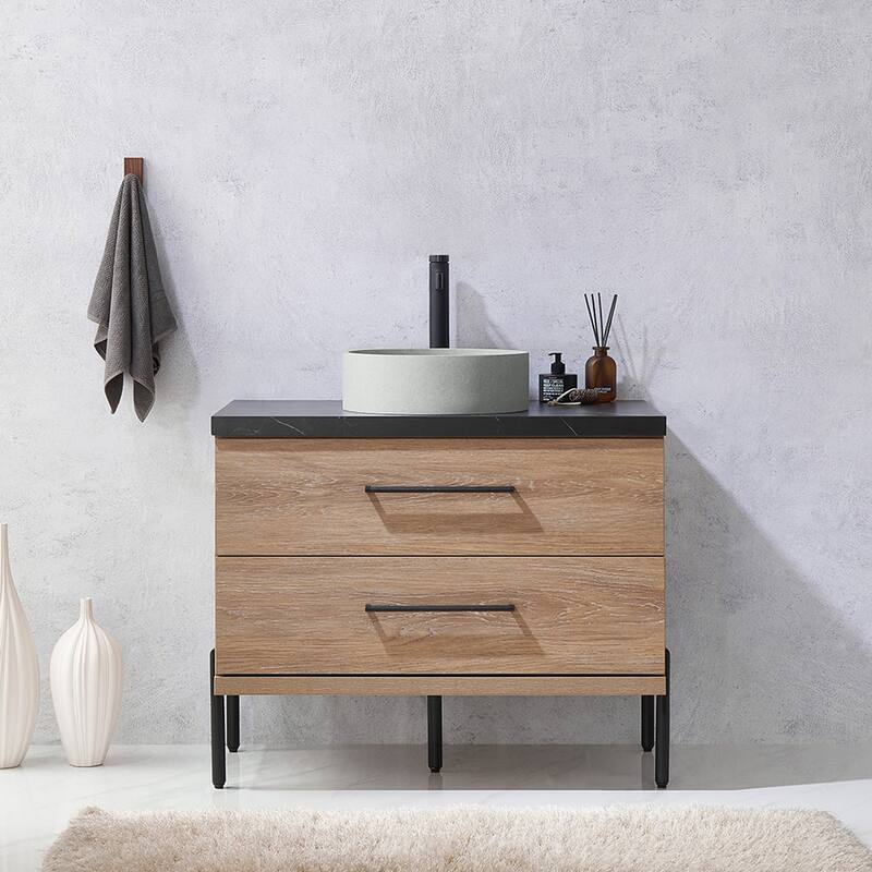 Miseno MV-NM-705136C Trento 36" Free Standing Single Basin Vanity Set