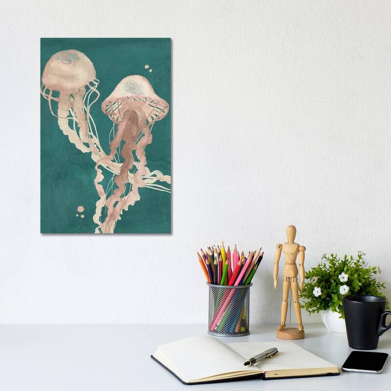 iCanvas "Jellyfish Dance I" by Grace Popp Canvas Print - 12x8x0.75