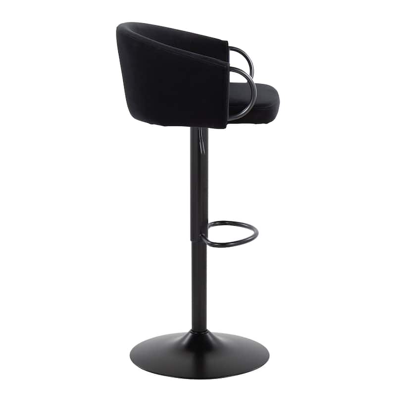 Silver Orchid Battista Adjustable Bar Stool (Set of 2)
