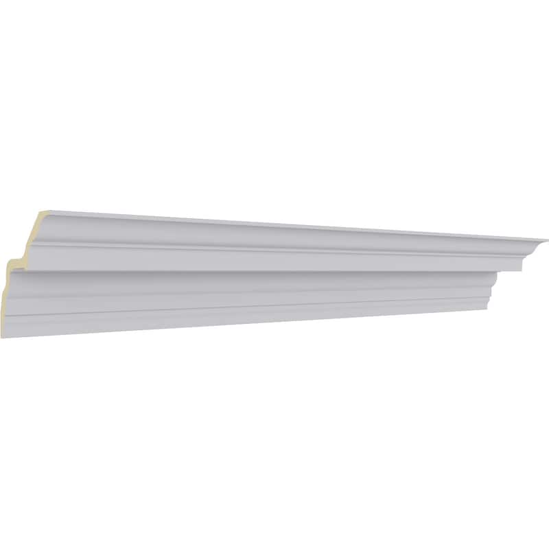Felix Traditional Smooth Crown Moulding - 5"H x 5"P x 7"F x 94 1/2"L