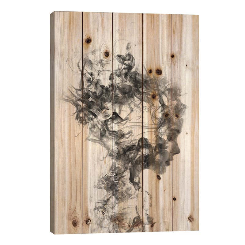 Dissolve Me Print On Wood by Dániel Taylor - Multi-Color - 26x18x1.5