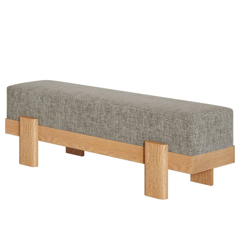 Upholstered Dining Bench, Padded Seat Kitchen Bench, Accent Seat Living/Dining Room Stool